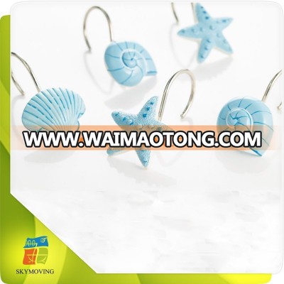 Marine design polyresin shower curtain hooks