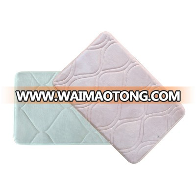 custom design washable sponge bathmat bathroom rug