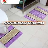 100% polypropylene fiber washable bathroom 2 pcs sets carpets /mat